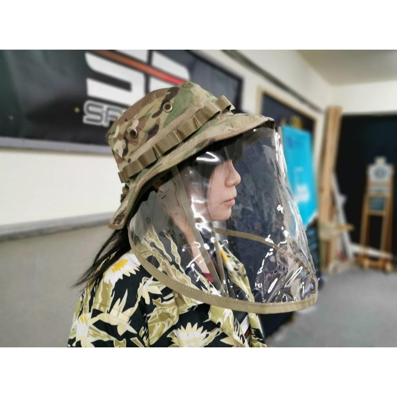 昊克-騎翼 EMERSONGEAR-愛默生 防護奔尼帽 漁夫帽 戰術圓邊帽 奔尼帽 防飛沫 防疫用-細節圖3