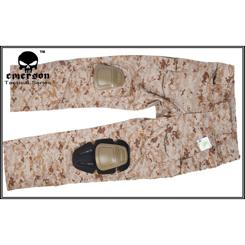 昊克-騎翼  Emersongear 愛默生 G3版戰術長褲-沙迷彩(含可拆卸的膝墊 ) 工作褲 褲子 EM7026-細節圖5