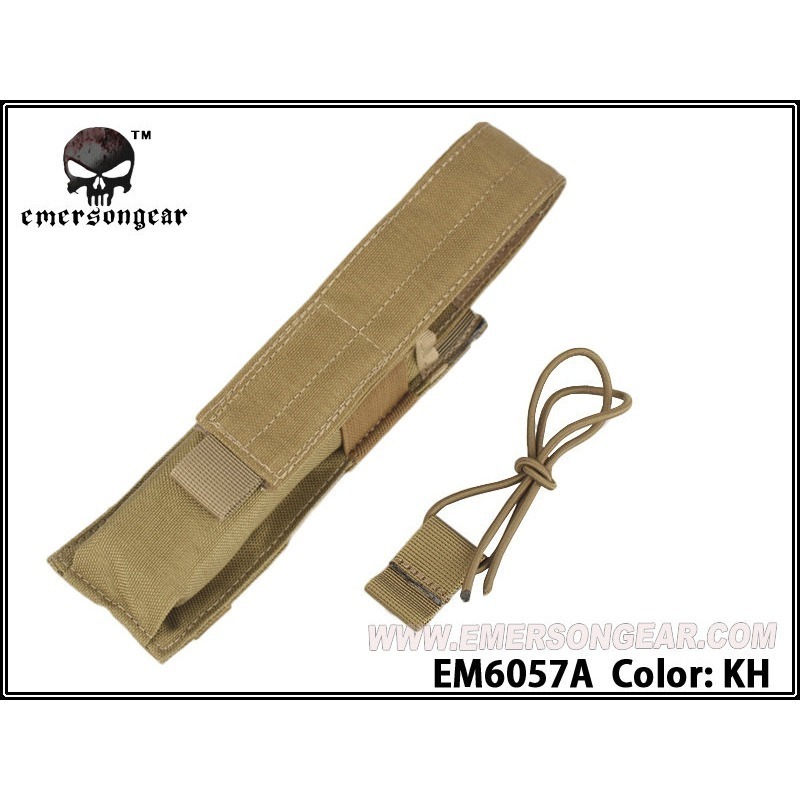 昊克-騎翼 Emerson 愛默生 模組化 長彈匣袋 單聯 MP9/Glock/PP2K/UMP4適用 EM6057-細節圖5