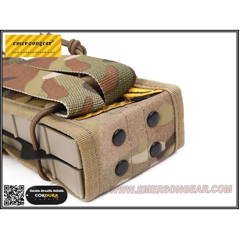 昊克-騎翼 限時下殺✅ EmersonGear 愛默生 步槍 手槍模組化雙連彈匣套 防水材質 耐用 EM6035-細節圖2