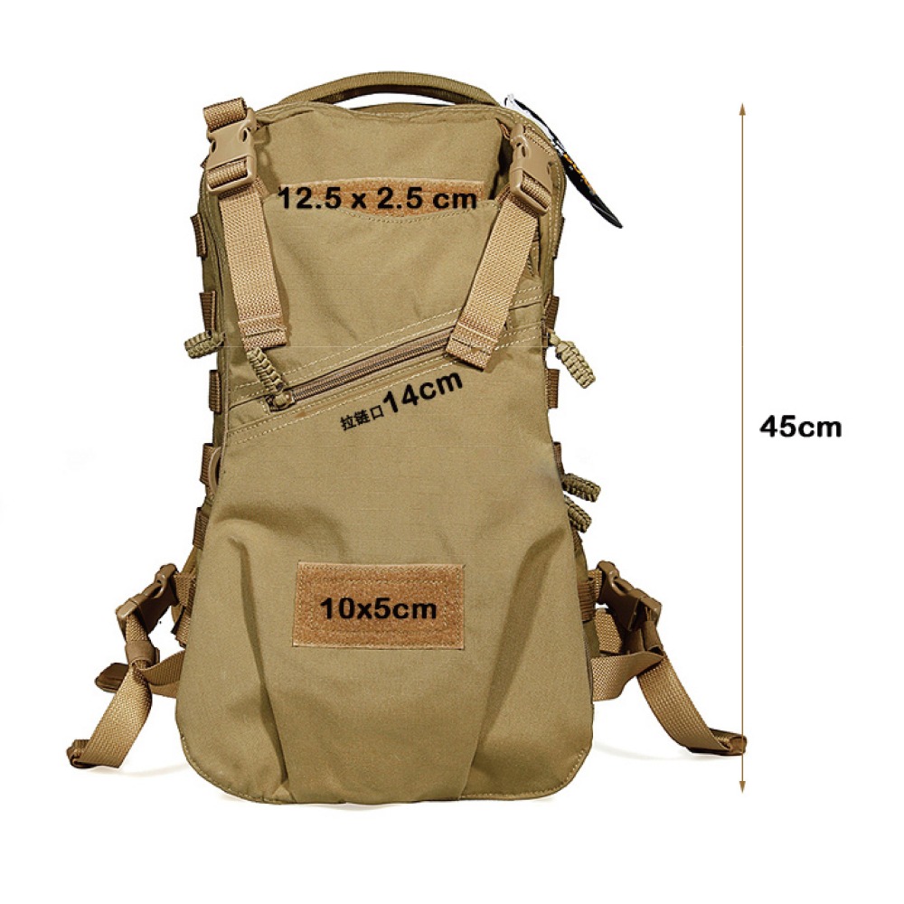 昊克-騎翼 限時下殺✅ PANTAC 多功能戰術模組化 兩用包 雙肩後背包雙肩包 登山包 黑色PK-C789-A<10>-細節圖3