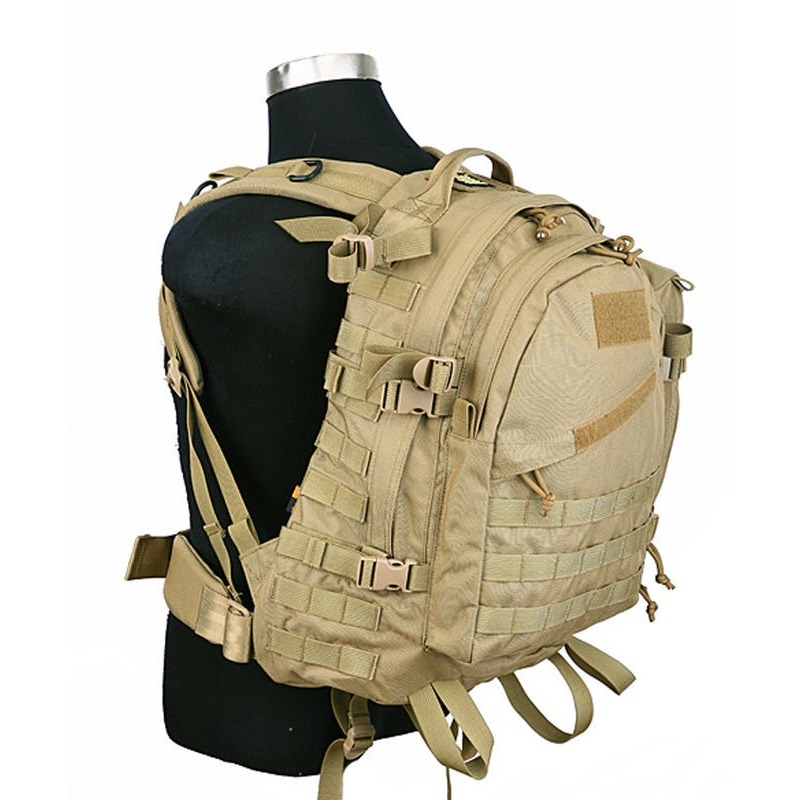 昊克-騎翼 限時下殺✅ PANTAC 大容量 多功能戰術模組化雙肩後背包 雙肩包 登山包 狼棕色 PK-C026<18>-細節圖2