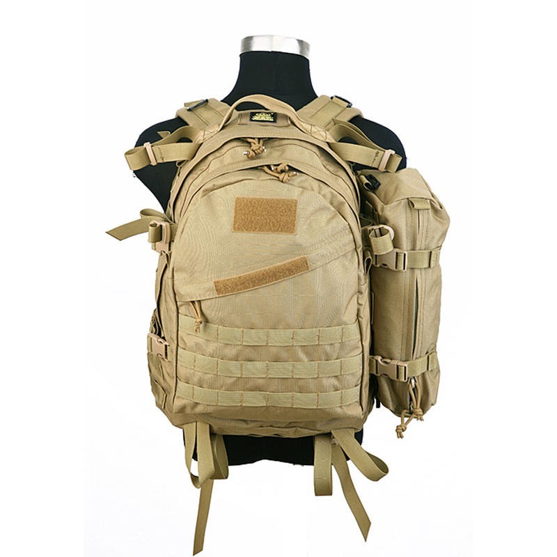 昊克-騎翼 限時下殺✅ PANTAC 大容量 多功能戰術模組化雙肩後背包 雙肩包 登山包 狼棕色 PK-C026<18>-細節圖3