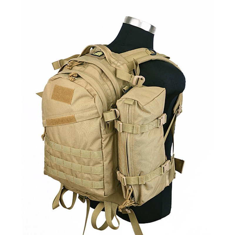 昊克-騎翼 限時下殺✅ PANTAC 大容量 多功能戰術模組化雙肩後背包 雙肩包 登山包 狼棕色 PK-C026<18>-細節圖5