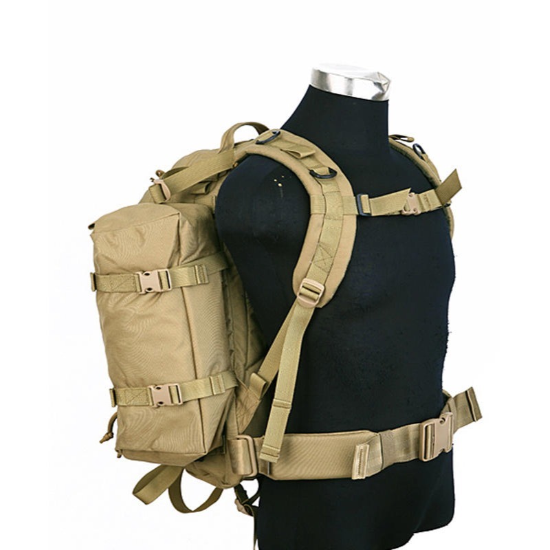 昊克-騎翼 限時下殺✅ PANTAC 大容量 多功能戰術模組化雙肩後背包 雙肩包 登山包 狼棕色 PK-C026<18>-細節圖6