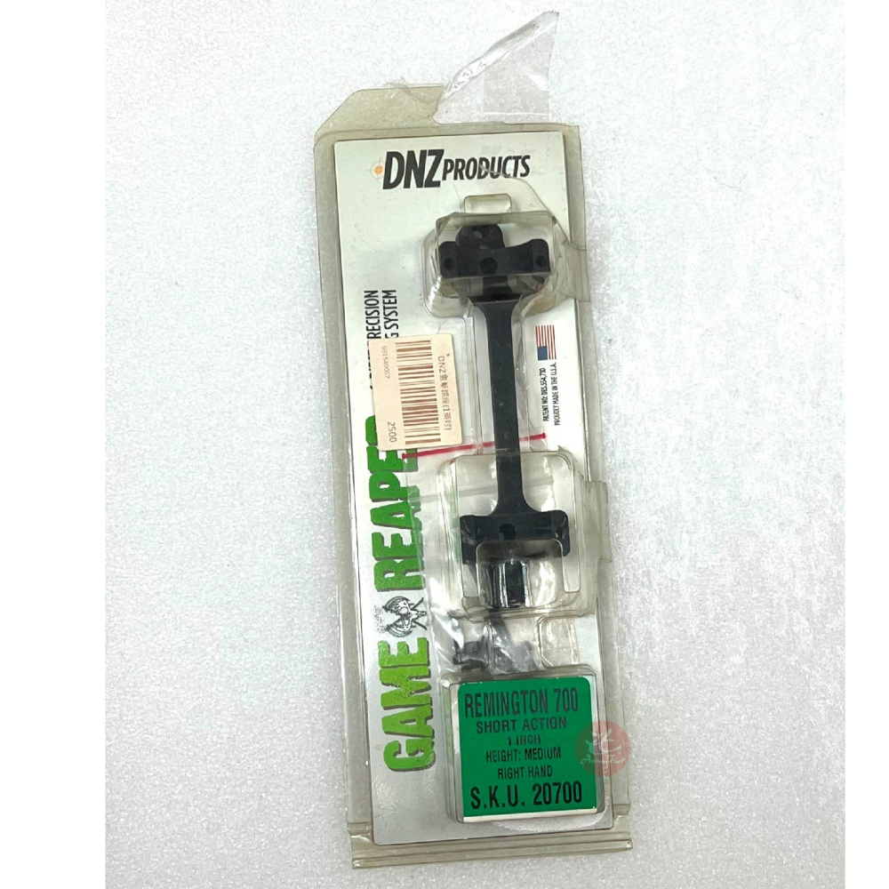 昊克-騎翼 【美國原裝】DNZ 1英吋(2.54mm) M鎖螺絲固定鏡環 空氣槍鏡座 右手20700-細節圖2