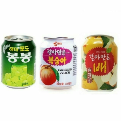 韓國 HAITAI海太 果粒果汁 水梨汁 葡萄汁 水梨汁 水蜜桃汁 韓國代購
