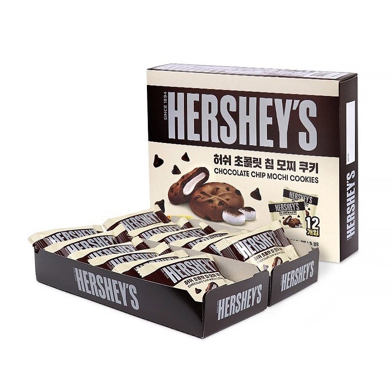 韓國 HERSHEY＇S 巧克力風味麻糬餅 好時 240g (12入 /盒) 韓國代購-細節圖6