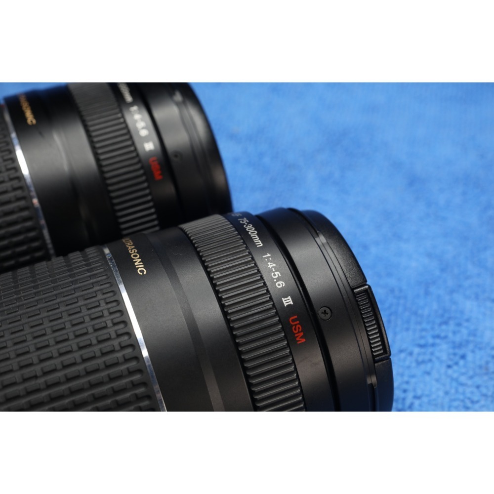 Canon EF 75-300mm f/4-5.6 USM III 代望遠變焦鏡頭，9成5新功能正常，附原廠前後蓋～-細節圖2