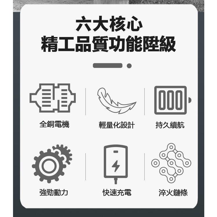 電鏈鋸 鋰電鋸 伐木鋸 鏈鋸機 【免運】單手鋸鏈 家用電鏈鋸 果園修枝 伐木神器 快速出貨-細節圖6