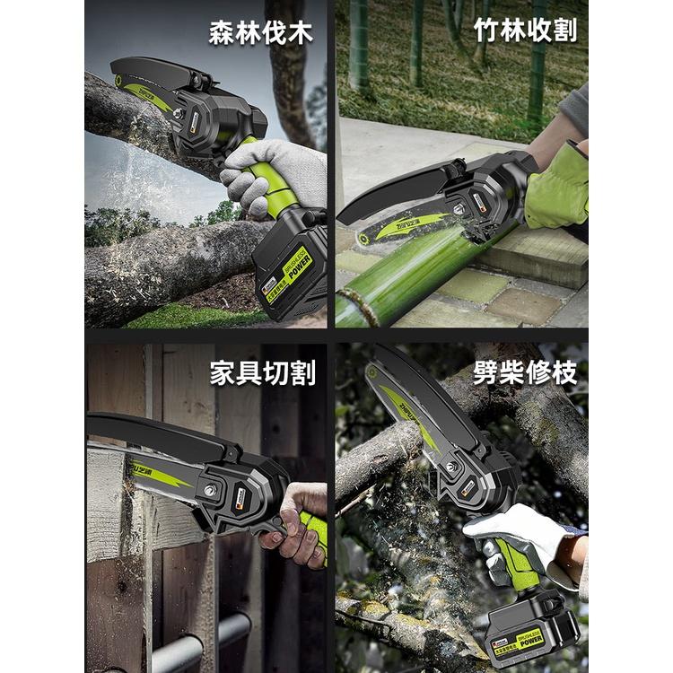 電鋸 電鏈鋸 電動鋸 電動鋸子 伐木鋸 家用小型手持鋸 迷你手電筒鋸 充電式  鋰電鏈鋸 快速出貨-細節圖7