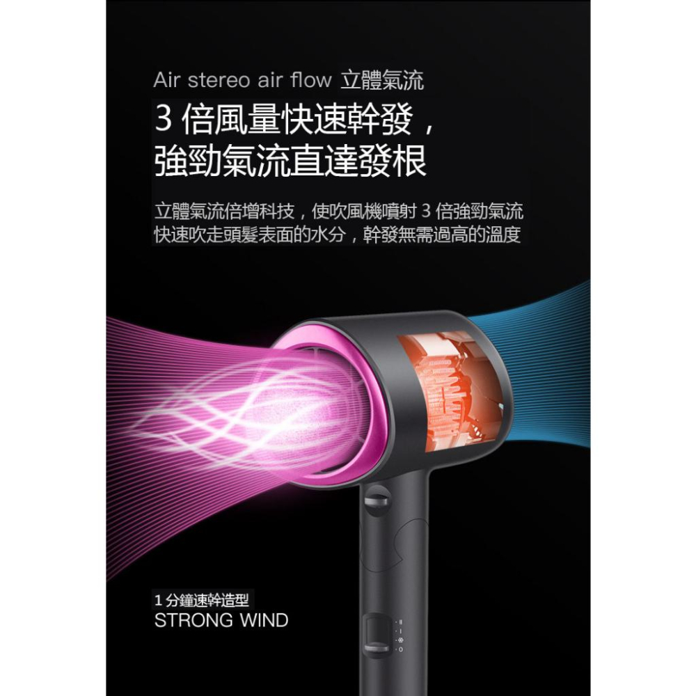 吹風機 折疊式吹風機 110V 吹風機 T形狀吹風筒 大風量吹風機 高速吹風機 恆溫吹風機 免運-細節圖3