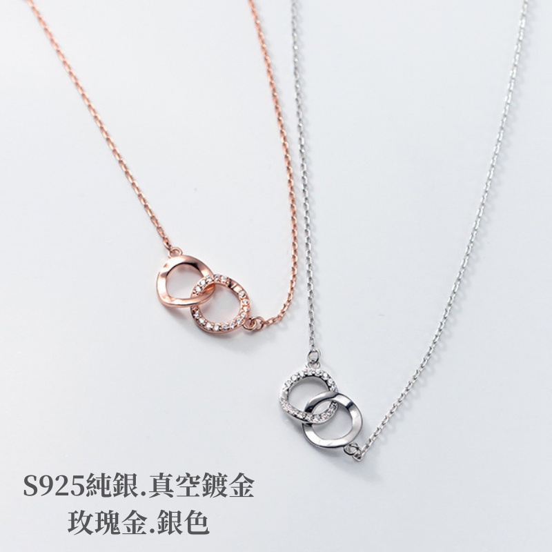 【台灣出貨免運】純銀項鍊 925 幾何  INS 風 項鍊 項鍊女 長項鍊 銀鍊 氣質 韓版 日系 生日禮物-細節圖2