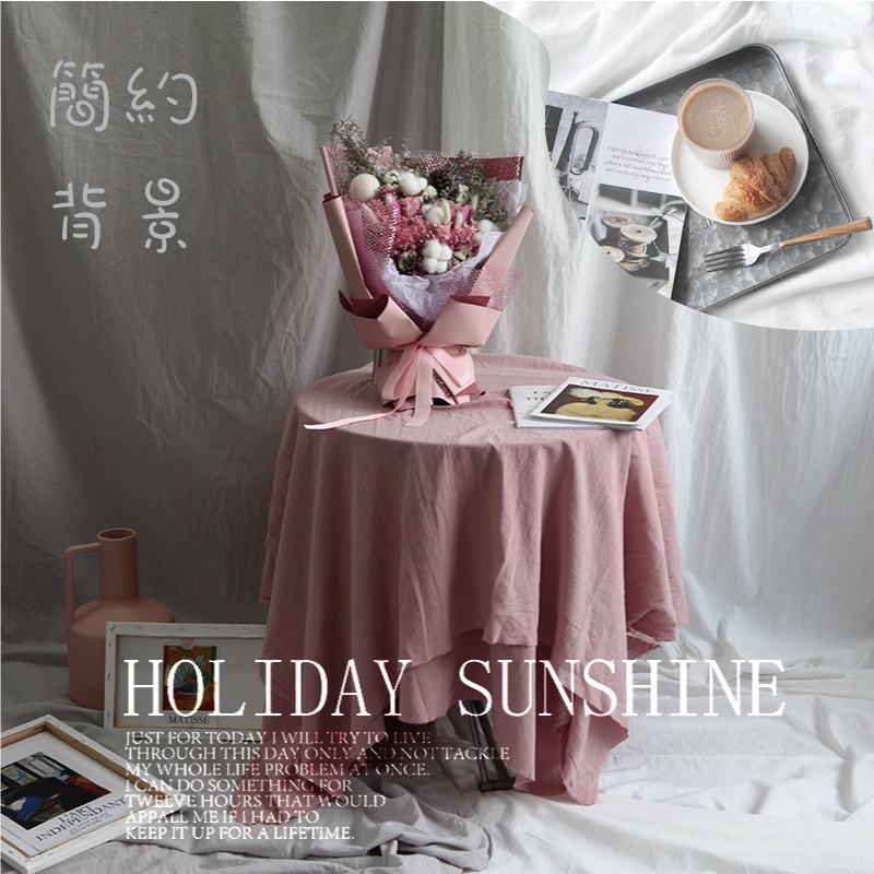 [台灣出貨] INS韓式拍照背景布 拍照道具 桌布桌巾 裝飾 網拍 餐巾 桌墊 拍照道具 背景布 - 暖暖好日-細節圖7