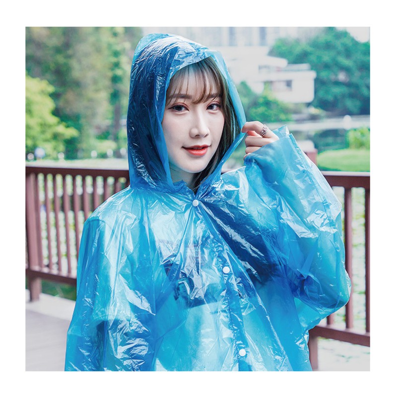 (warmday-現貨快出) 四合扣一次性輕便雨衣 拋棄式雨衣 一次性雨衣 雨衣 雨具 連身式雨衣 輕便雨衣-細節圖4