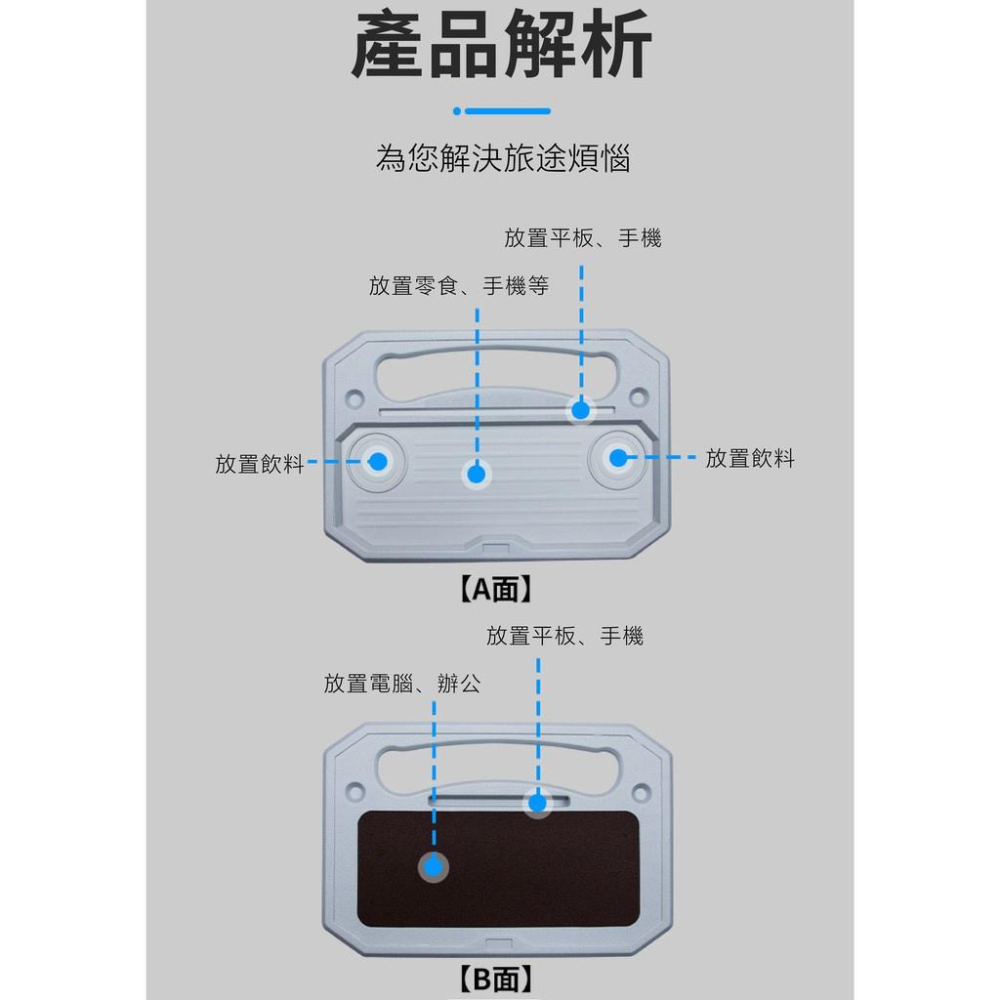 方向盤筆電桌 車用筆電架 車用小桌子 汽車筆電桌-細節圖6