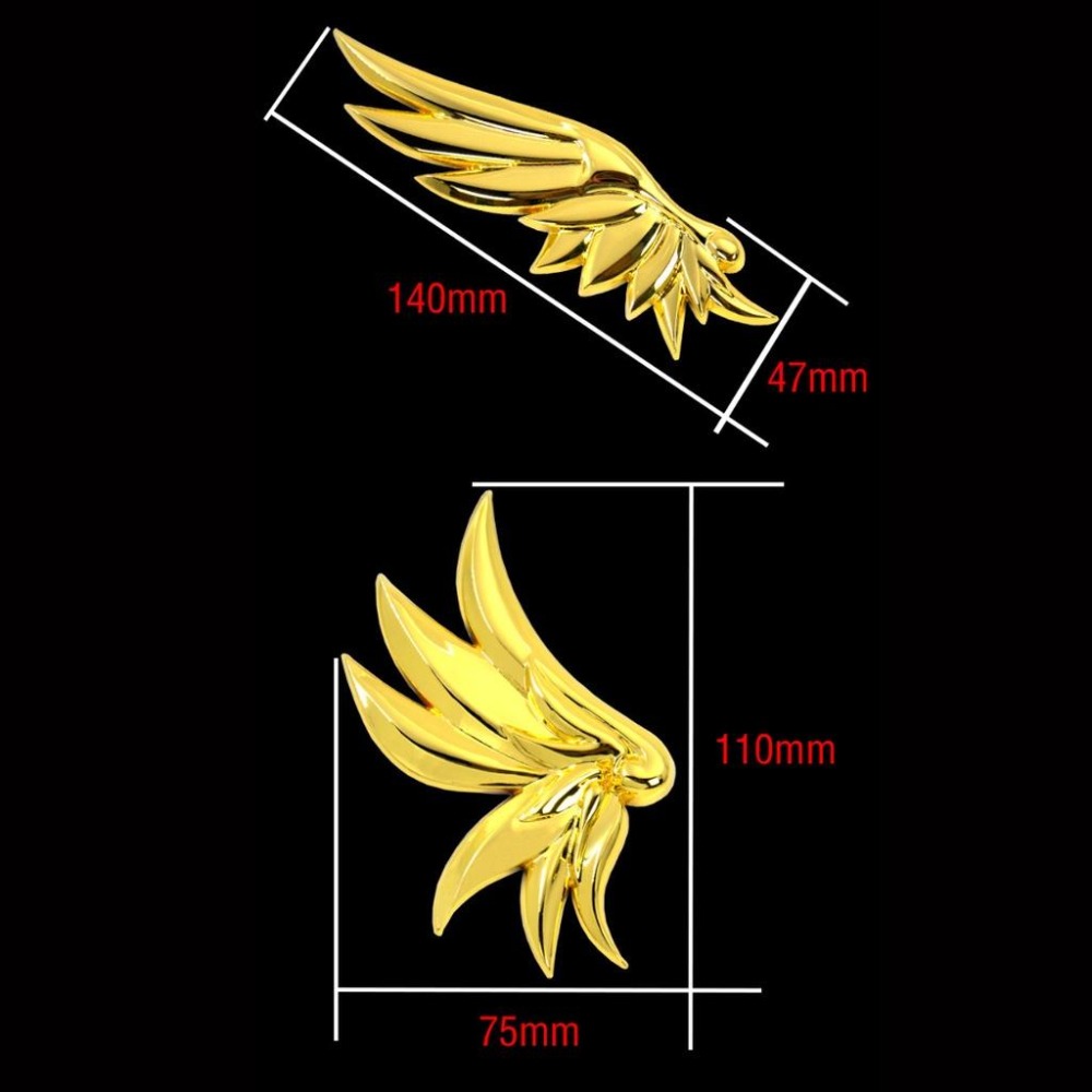 [高檔版][雙固定法] 新款天使之翼貼紙 汽車貼紙 裝飾貼 造型貼 汽車改裝 車標改裝 車貼-細節圖3