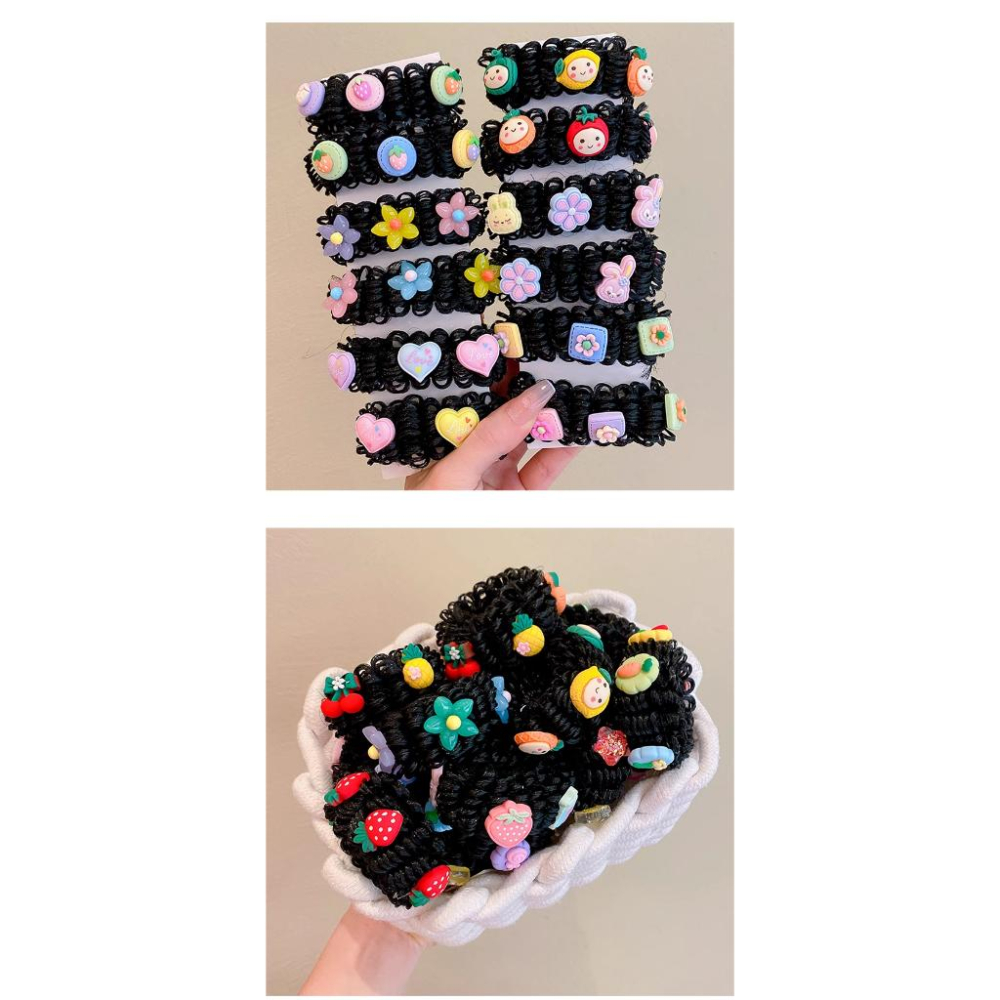 KT媽咪奶粉用品團購-女童髪飾,女童丸子頭造型髮飾,女童丸子頭假髮造型髮飾-細節圖2