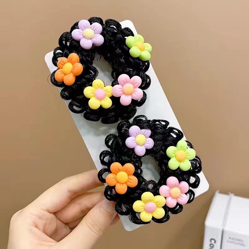 KT媽咪奶粉用品團購-女童髪飾,女童丸子頭造型髮飾,女童丸子頭假髮造型髮飾-細節圖3