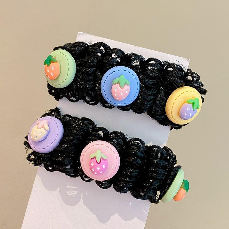 KT媽咪奶粉用品團購-女童髪飾,女童丸子頭造型髮飾,女童丸子頭假髮造型髮飾-細節圖6