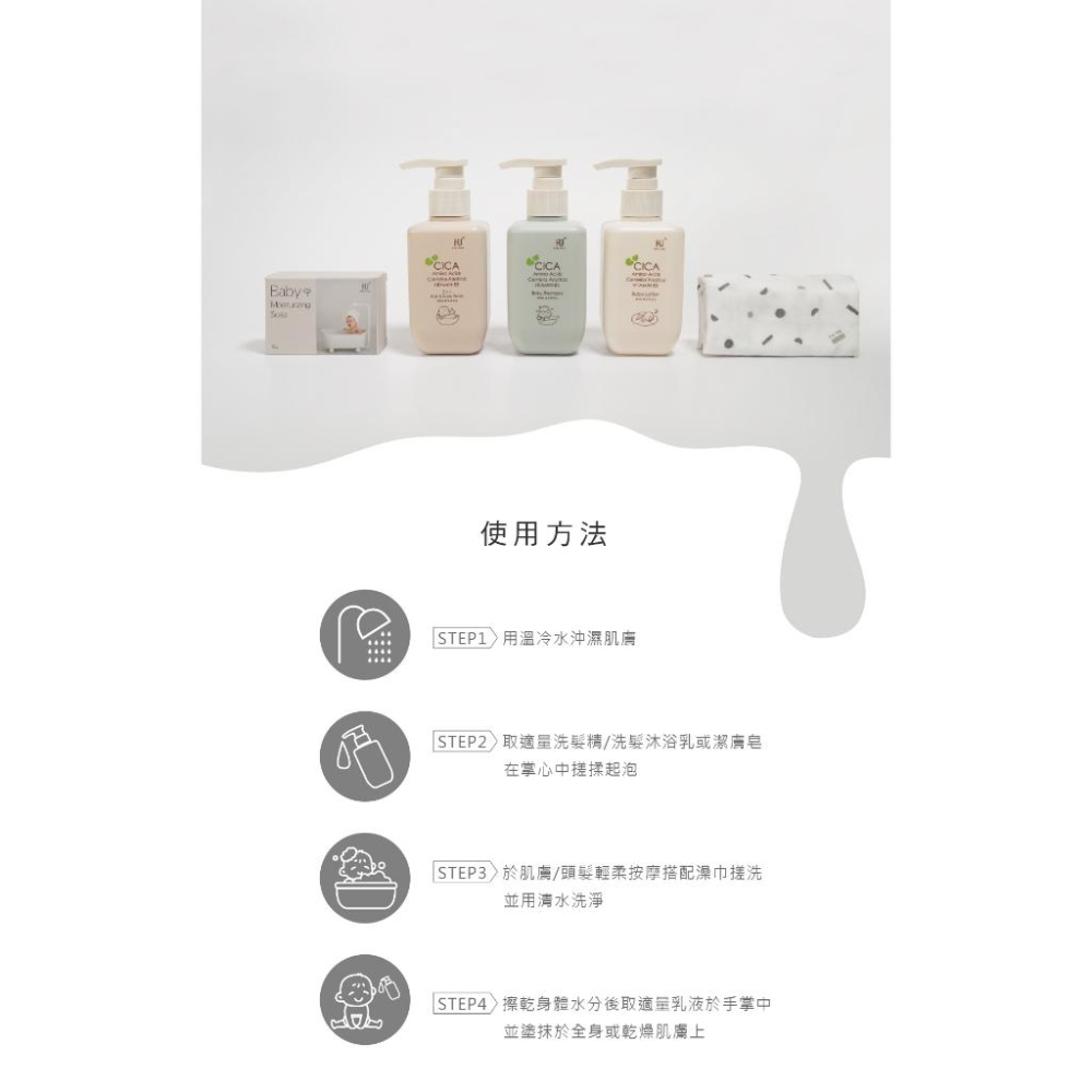 KT媽咪奶粉用品團購-KUKUPLUS 舒敏積雪草寶寶頂級精選沐浴禮盒,送禮沐浴禮盒,KUKU舒敏積雪草沐浴禮盒-細節圖7