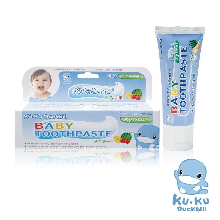 KT媽咪奶粉用品團購-KUKU嬰幼兒牙膏,KUKU嬰幼兒乳牙刷,寶寶水果口味牙膏-細節圖4