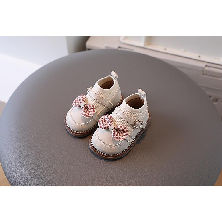 KT媽咪奶粉用品團購-台灣現貨女寶蝴蝶結公主鞋,小童平底鞋,幼兒小皮鞋,女童公主鞋,女寶學步鞋,女童蝴蝶結甜美平底鞋-細節圖3