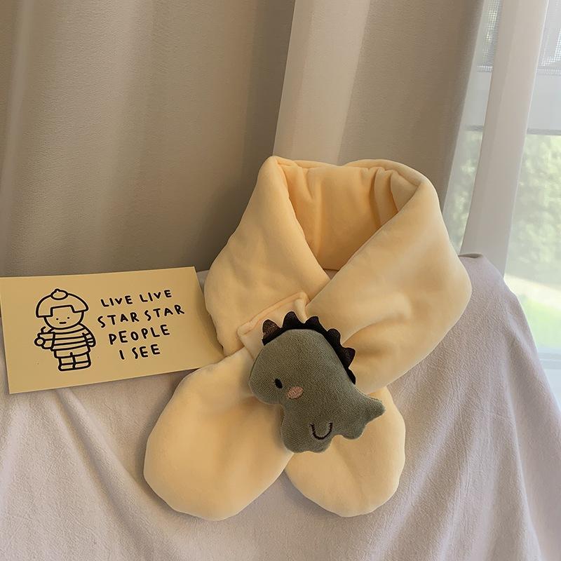 KT媽咪奶粉用品團購-台灣出貨，寶寶保暖圍巾，可愛恐龍造型圍巾，冬天保暖脖圍，兒童圍巾，寒流必備圍巾-細節圖3