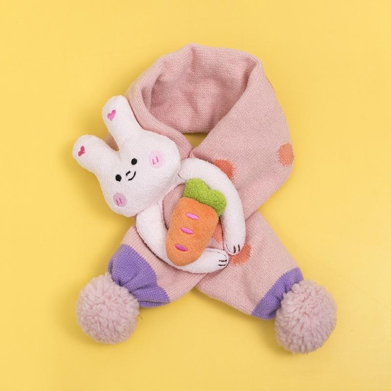 KT媽咪奶粉用品團購-台灣現貨，男童恐龍保暖圍巾，超萌動物交叉圍巾，冬天熊熊保暖脖圍，女童兔兔交叉圍巾，寒流必備圍巾-細節圖4