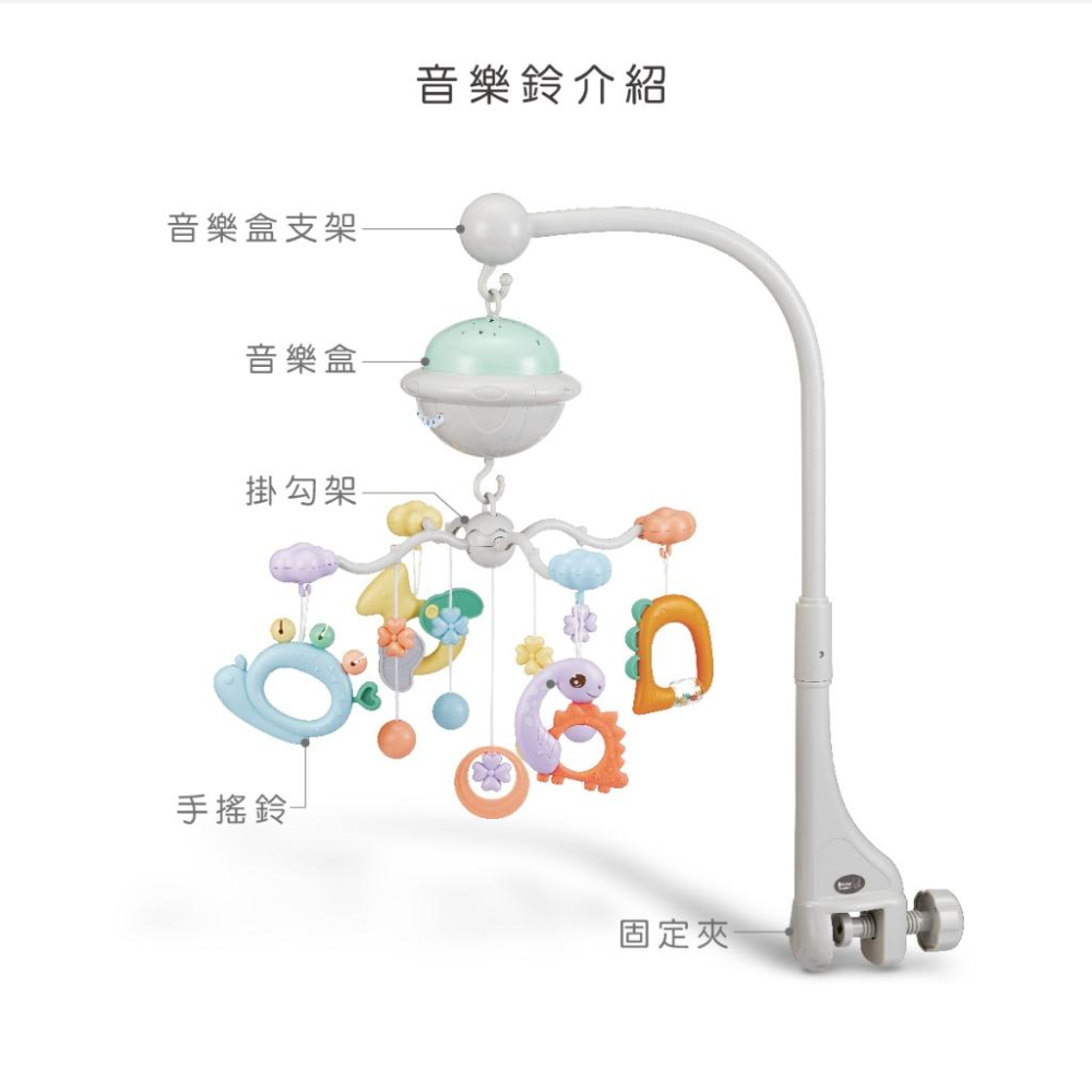 KT媽咪奶粉用品團購-新生兒音樂鈴禮盒,酷咕鴨投射聲光旋轉音樂鈴,KUKU旋轉音樂鈴,胎心音-細節圖3