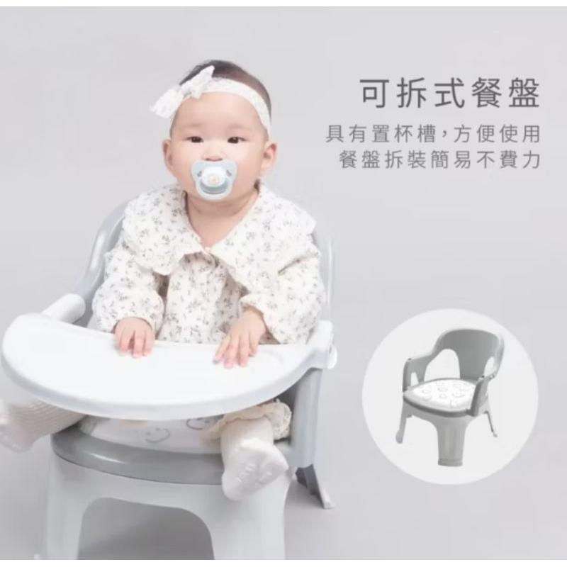 KT媽咪奶粉用品團購-全新現貨，PUKU 藍色企鵝 QQ軟糖兩用餐椅 嗶嗶椅 兒童椅 餐椅-細節圖2