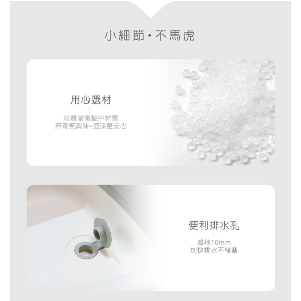 KT媽咪奶粉用品團購-KUKU PLUS豪華型感溫折疊浴盆,新生兒折疊浴盆,寶寶澡盆,KUKU新品浴盆-細節圖4