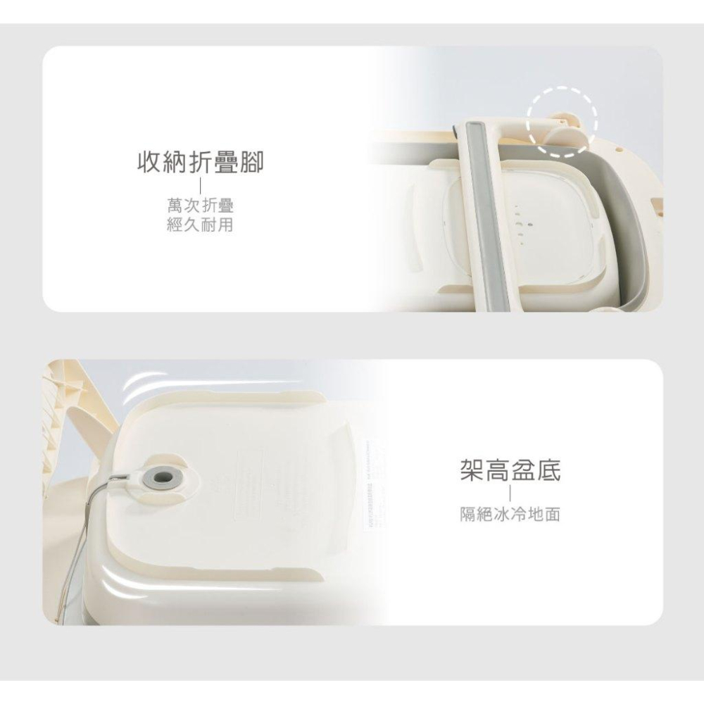 KT媽咪奶粉用品團購-KUKU PLUS豪華型感溫折疊浴盆,新生兒折疊浴盆,寶寶澡盆,KUKU新品浴盆-細節圖5