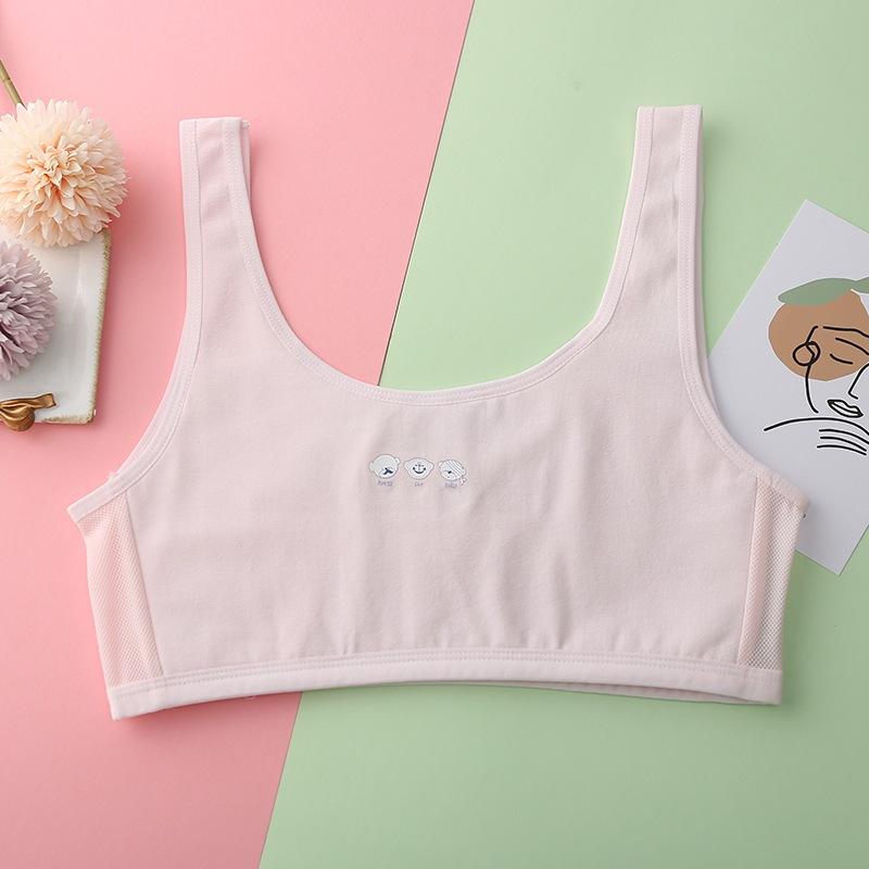 KT媽咪奶粉用品團購-台灣現貨，少女發育期內衣，寬肩帶內搭背心，雙層夾棉防凸點，女童成長型內衣，女童內衣，無鋼圈-細節圖4