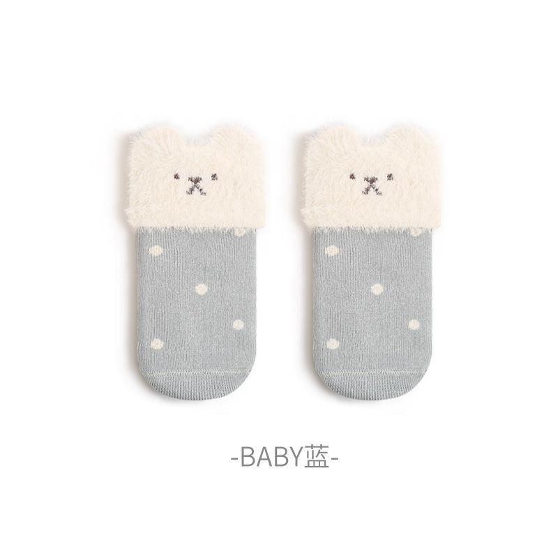 KT媽咪奶粉用品團購-台灣出貨，寶寶保暖襪子，秋冬加厚保暖棉襪，嬰幼兒棉襪，女寶超萌狗狗造型保暖襪，寒流必備保暖襪-細節圖6