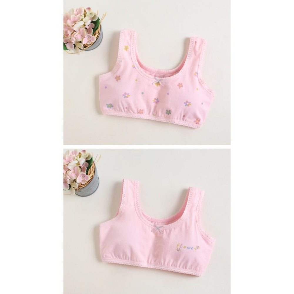 KT媽咪奶粉用品團購-台灣現貨可刷卡,買四送1少女發育期內衣,女童內衣,女童內搭背心,女童無鋼圈內衣(可加內襯)-細節圖3