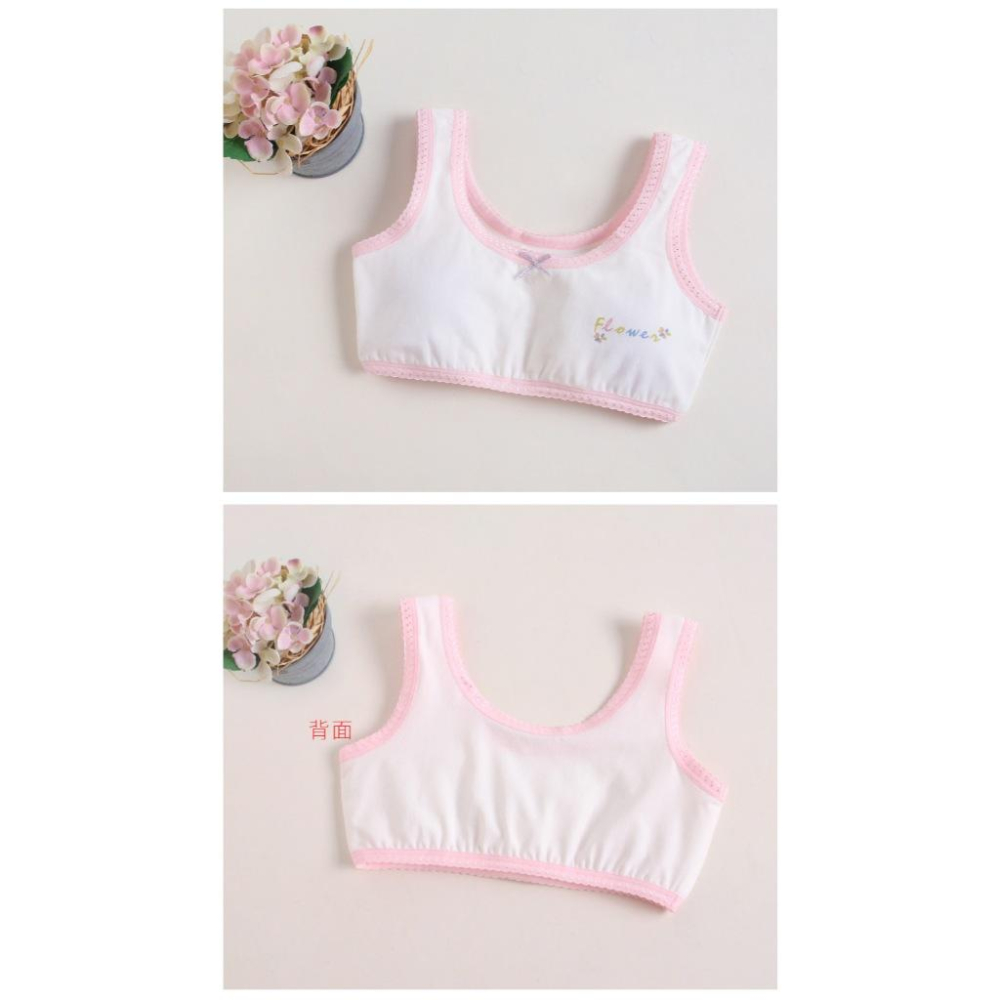 KT媽咪奶粉用品團購-台灣現貨可刷卡,買四送1少女發育期內衣,女童內衣,女童內搭背心,女童無鋼圈內衣(可加內襯)-細節圖4