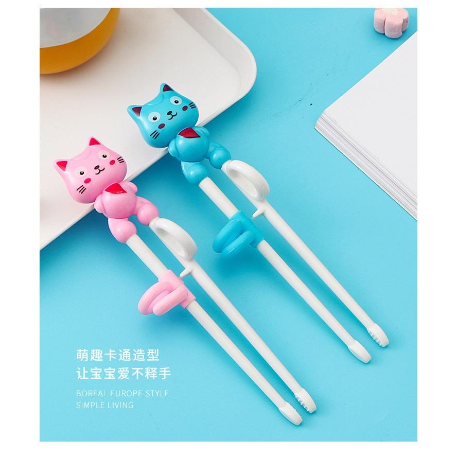 KT媽咪奶粉用品團購-現貨,兒童第一階段學習筷,兒童練習筷,可愛貓咪練習筷,無尾熊筷子,棒棒糖學習筷,甜甜圈學習筷-細節圖8