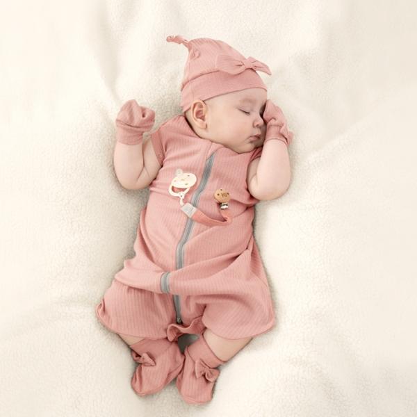 KT媽咪奶粉用品團購-KUKU PLUS竹纖羅紋成長懶人包巾禮盒16件,新生兒送禮首選,KUKU成長包巾禮盒圍兜手套腳套-細節圖7