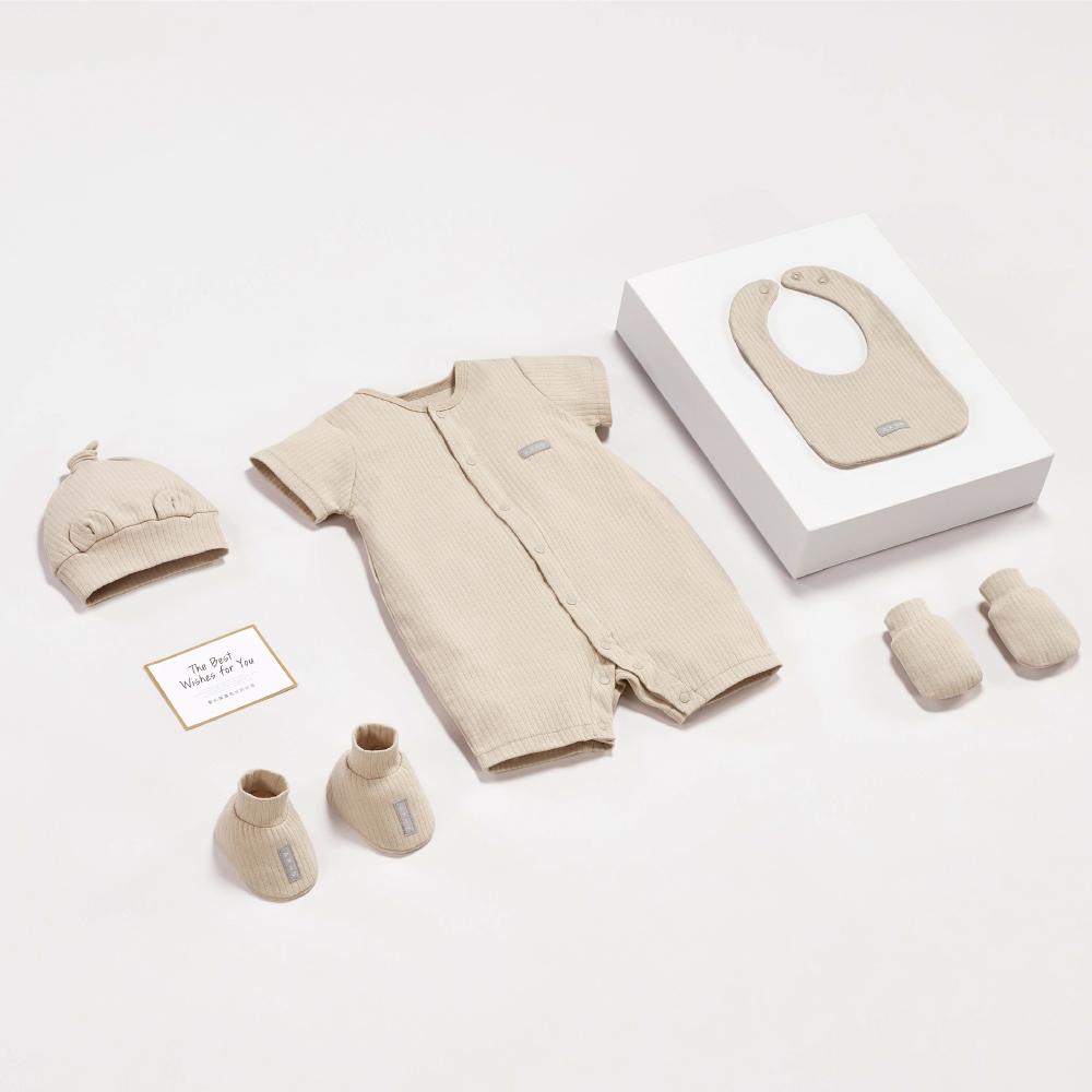 KT媽咪奶粉用品團購-KUKU PLUS竹纖羅紋紗裙包屁衣/兔裝7件組禮盒,新生兒送禮首選,KUKU女寶包屁衣禮盒兔裝-細節圖6