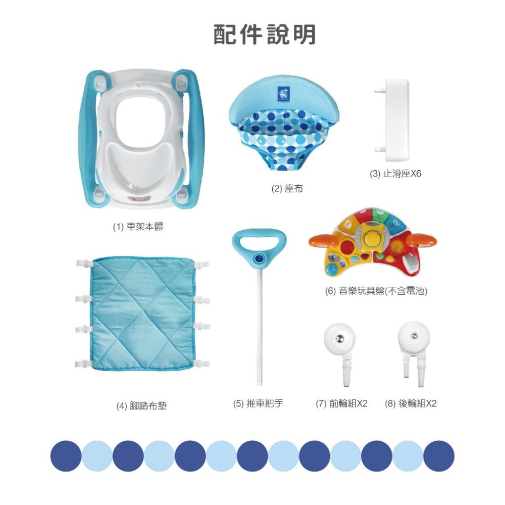 KT媽咪奶粉用品團購-寶寶成長學步車,寶寶搖椅,寶寶螃蟹車,KUKU學步車,酷咕鴨成長學步車-細節圖5