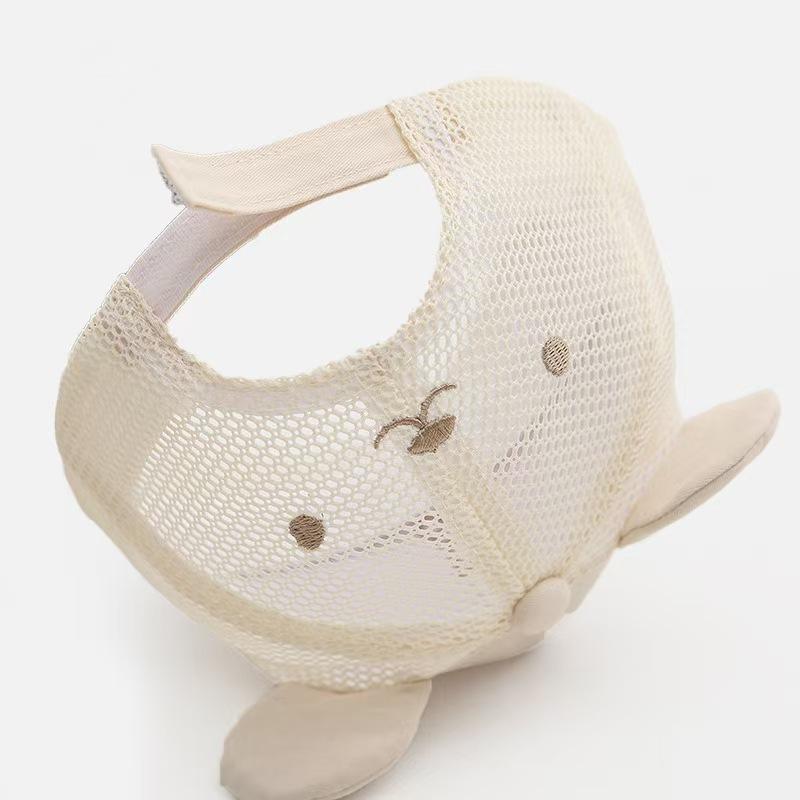 KT媽咪奶粉用品團購-春夏新款兒童防曬帽,INS風格熊熊鴨舌帽,兒童防曬帽,透氣帽,棒球帽,可愛小熊兒童棒球帽/防曬帽帽-細節圖4