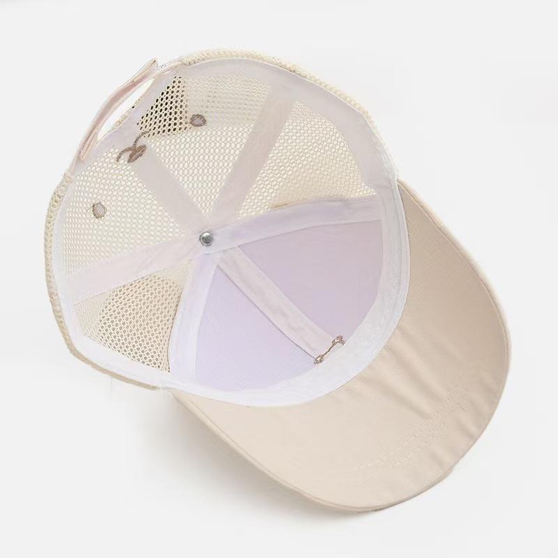 KT媽咪奶粉用品團購-春夏新款兒童防曬帽,INS風格熊熊鴨舌帽,兒童防曬帽,透氣帽,棒球帽,可愛小熊兒童棒球帽/防曬帽帽-細節圖5