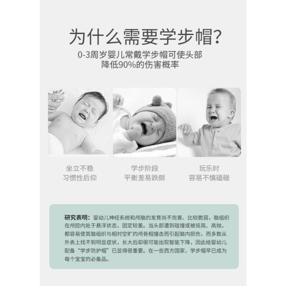 KT媽咪奶粉用品團購-現貨,嬰幼兒防撞帽,寶寶學步神器,學步帽,嬰幼兒護頭,頭部保護帽子,寶寶防撞-細節圖2
