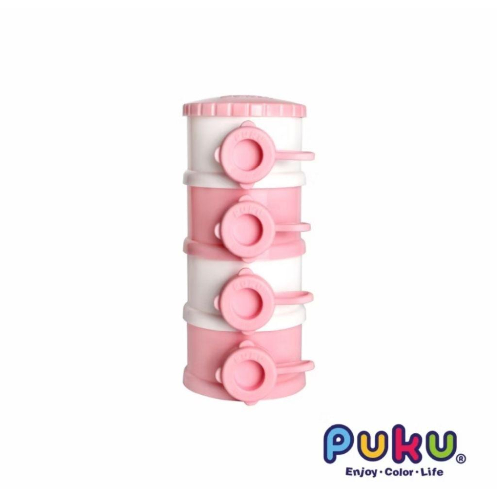 KT媽咪奶粉用品團購-PUKU 藍色企鵝甜甜圈奶粉盒，粉色奶粉盒，外出攜帶奶粉盒，多用途奶粉盒-細節圖2