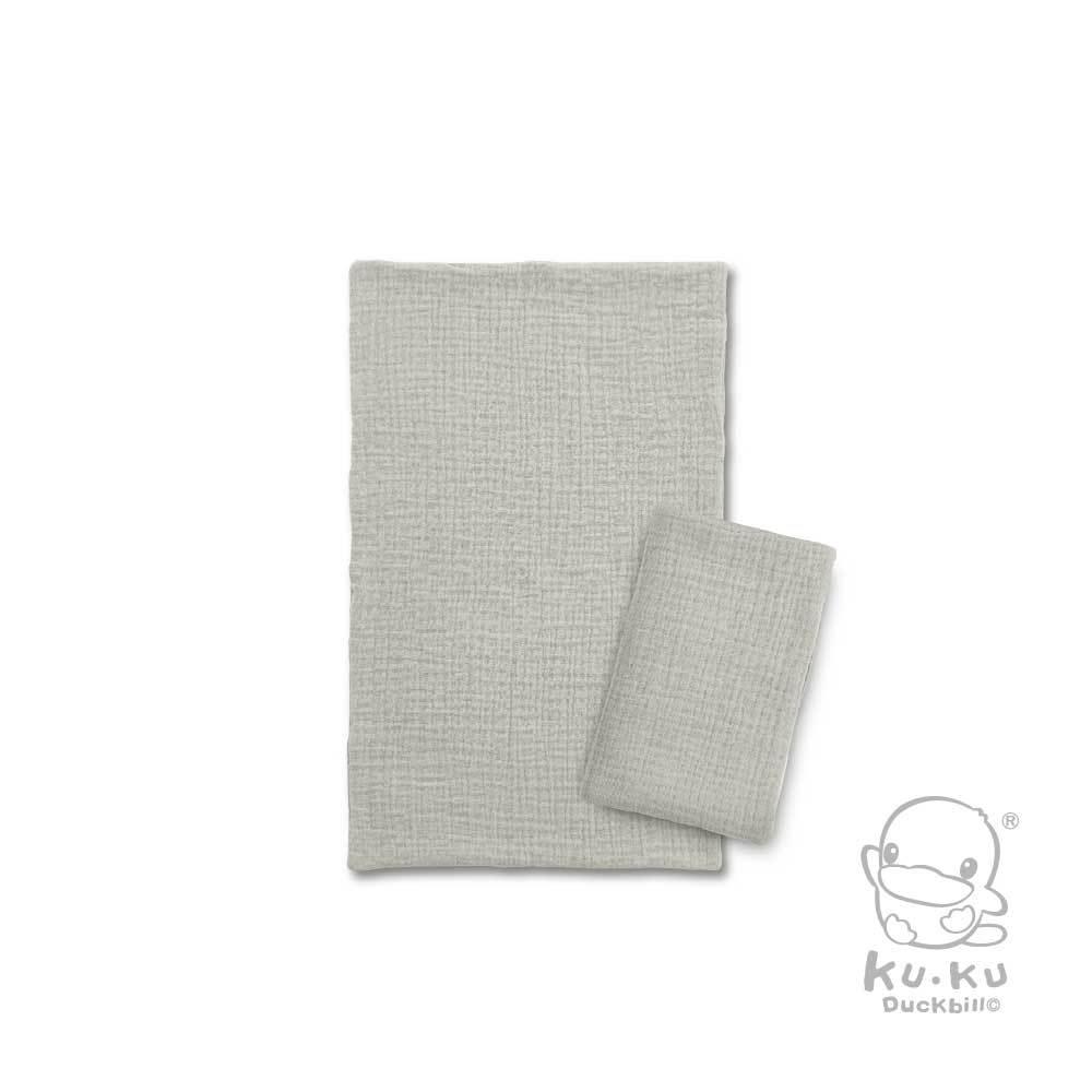 KT媽咪奶粉用品團購-KUKU PLUS 雲朵皺布六層紗布澡巾,寶寶澡巾寶寶拍嗝巾寶寶枕頭墊,新生兒紗布澡巾-細節圖7