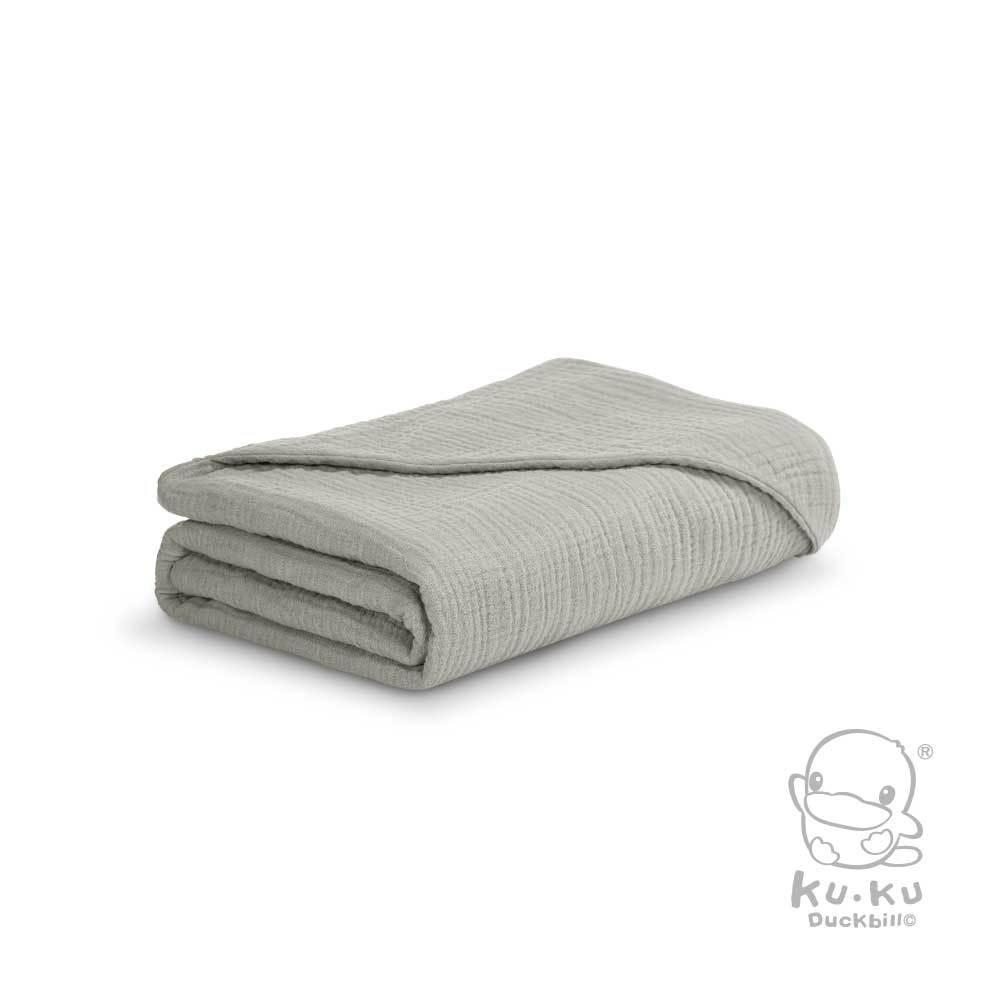 KT媽咪奶粉用品團購-KUKU PLUS 雲朵皺布六層紗布連帽浴巾,kuku連帽浴巾,寶寶紗布浴巾,寶寶外出毯-細節圖6