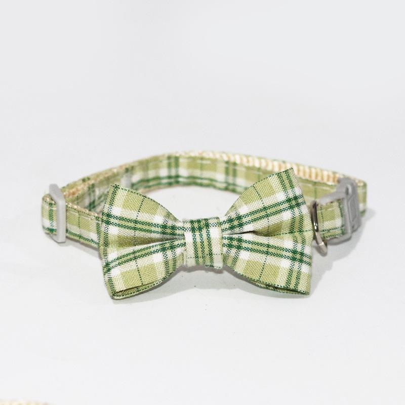 KT媽咪寵物配件用品團購-現貨,新款寵物限量,貓咪蝴蝶結頸圈,柯基泰迪寵物脖圈,千鳥格蝴蝶結項鏈,英倫風項鏈-細節圖4