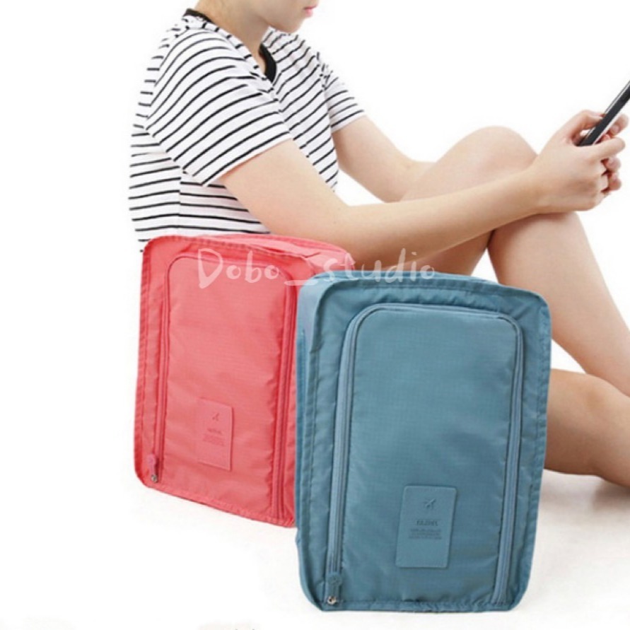 鳥我一下好嗎🍀旅行收納鞋袋 旅行收納包 手提鞋袋 鞋子收納 鞋包 運動包 收納包 鞋子防塵袋 防水袋 手提掛袋 防塵套-細節圖7