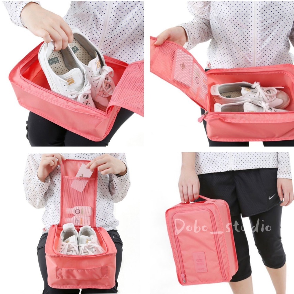 鳥我一下好嗎🍀旅行收納鞋袋 旅行收納包 手提鞋袋 鞋子收納 鞋包 運動包 收納包 鞋子防塵袋 防水袋 手提掛袋 防塵套-細節圖8